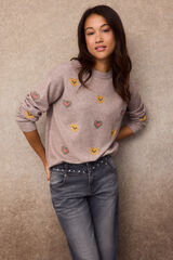 Slowlove Jersey bordados corazones Arena