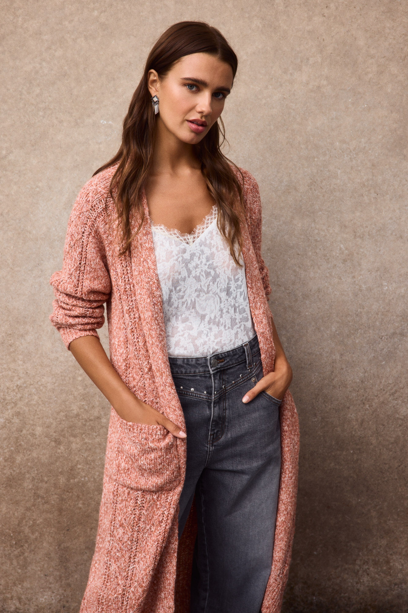 Slowlove Chaqueta larga punto