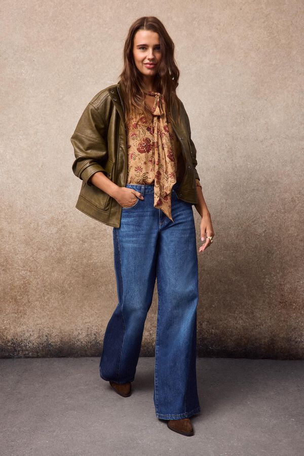 Slowlove Jeans contrastes Azul