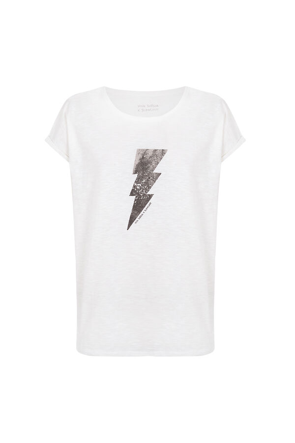 Slowlove Camiseta Viva Suecia Blanco