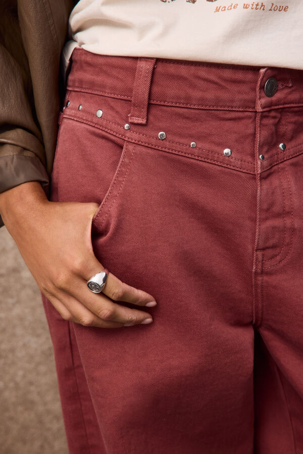 Slowlove Jeans Tachas Coral