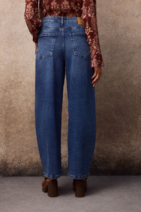 Slowlove Jean Barrel ancho Azul
