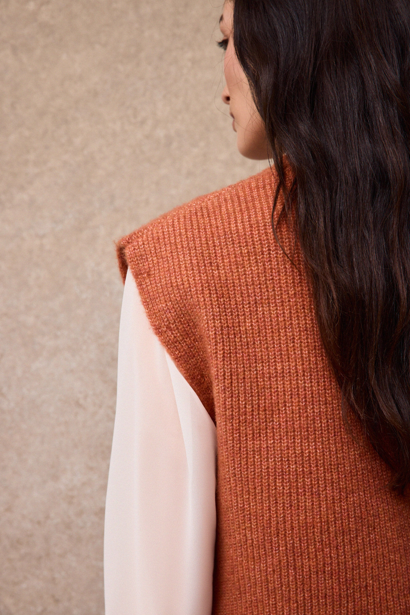 Slowlove Chaleco intarsia bloques