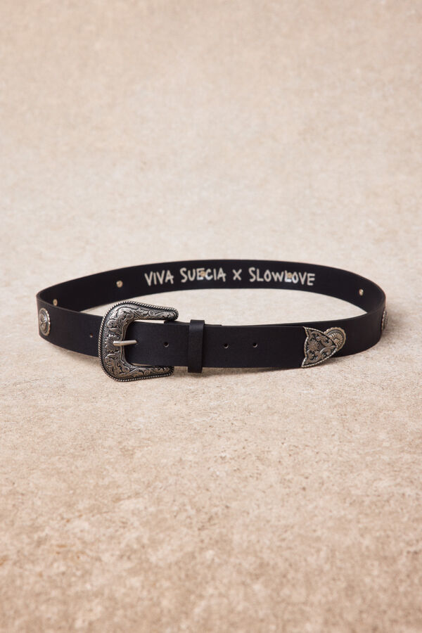 Slowlove Cintur&oacute;n Viva Suecia Negro