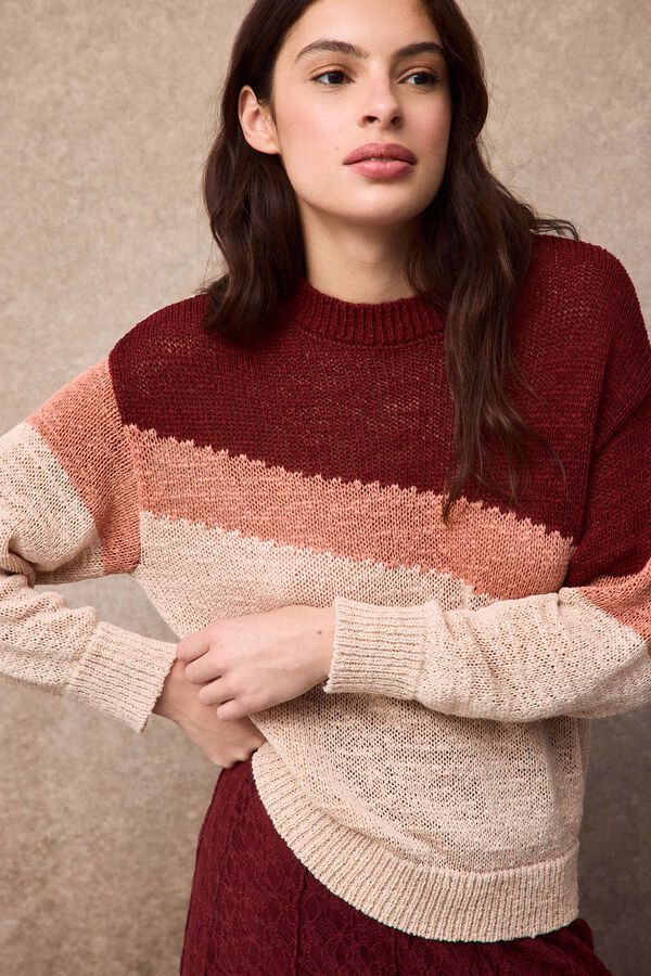 Slowlove Jersey bloque de color Multicolor