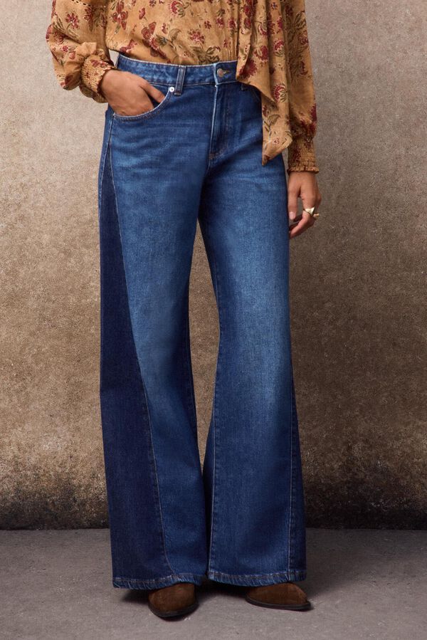 Slowlove Jeans contrastes Azul