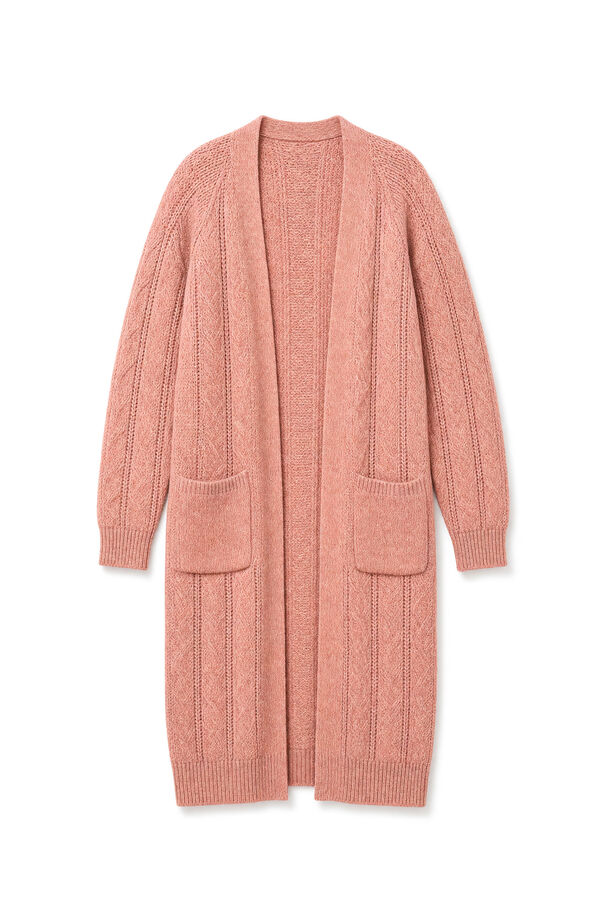 Slowlove Chaqueta larga punto Coral