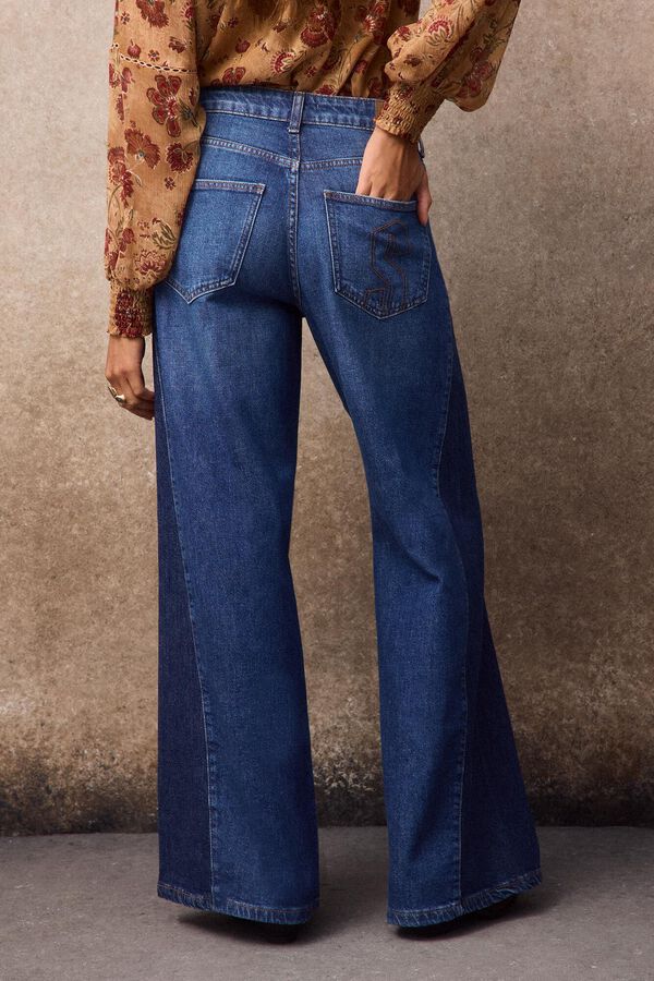 Slowlove Jeans contrastes Azul