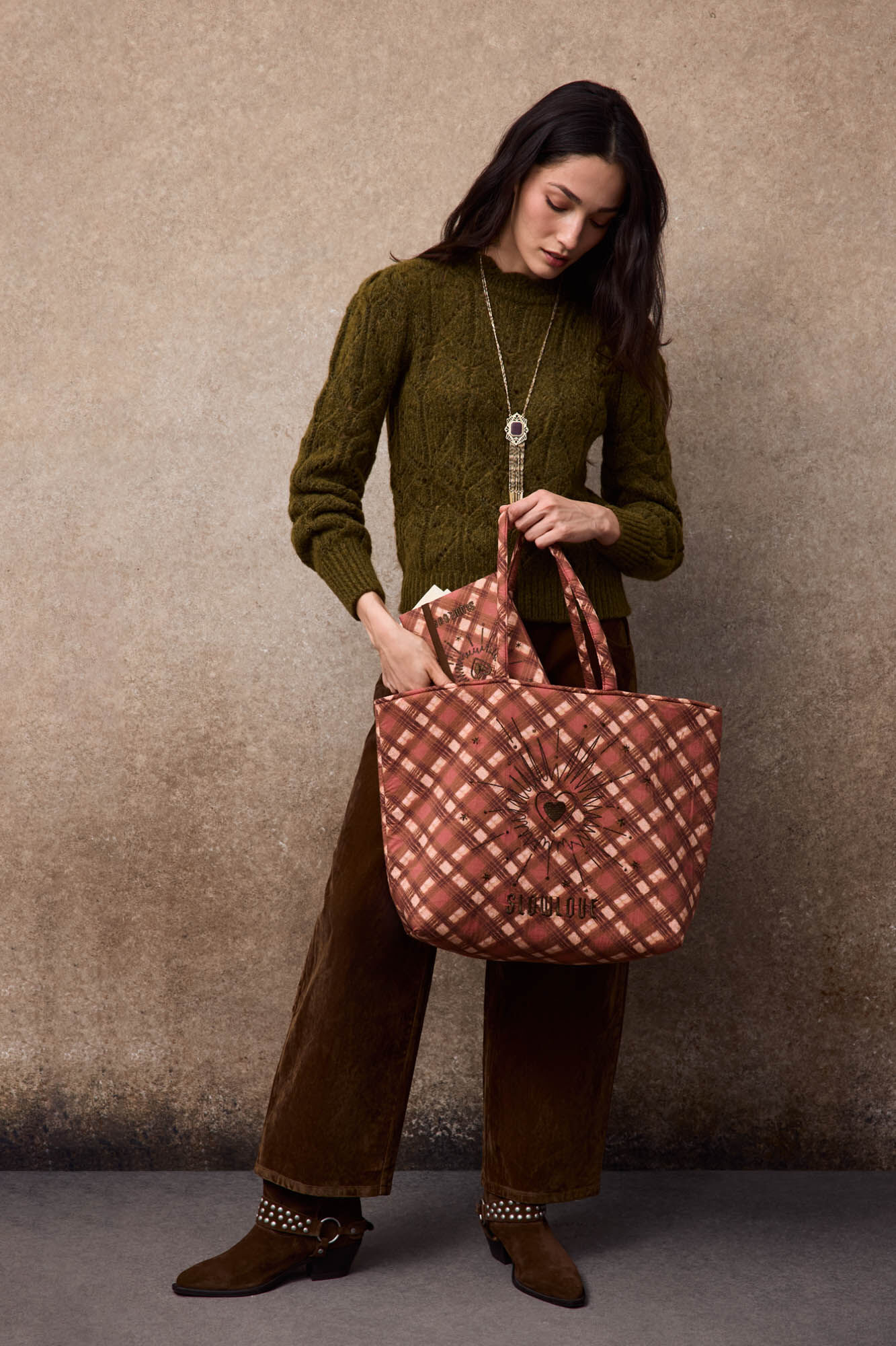 Slowlove Bolso shopper estampado