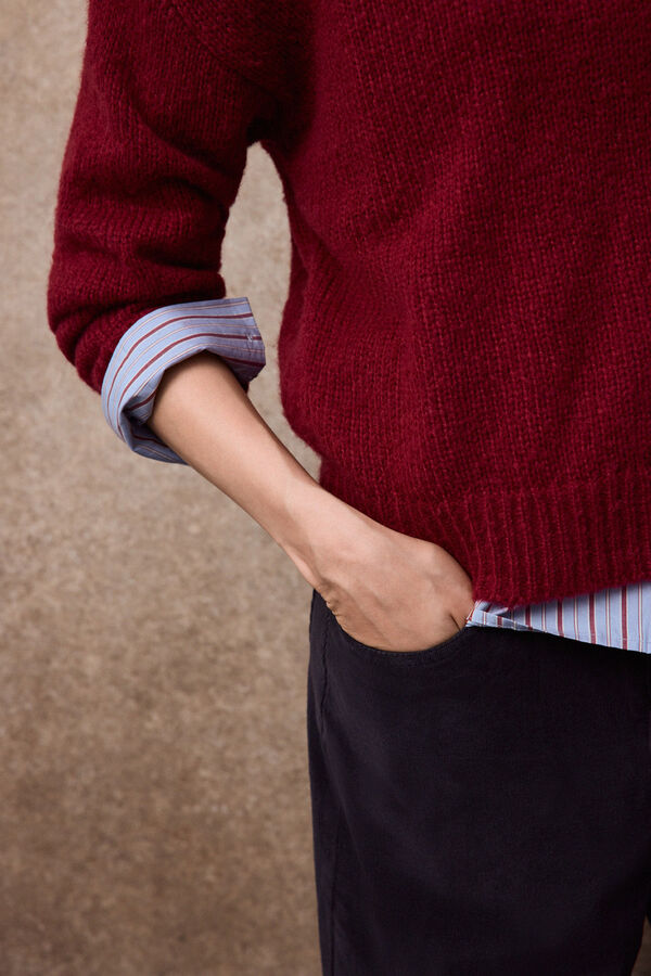 Slowlove Jersey b&aacute;sico Rojo