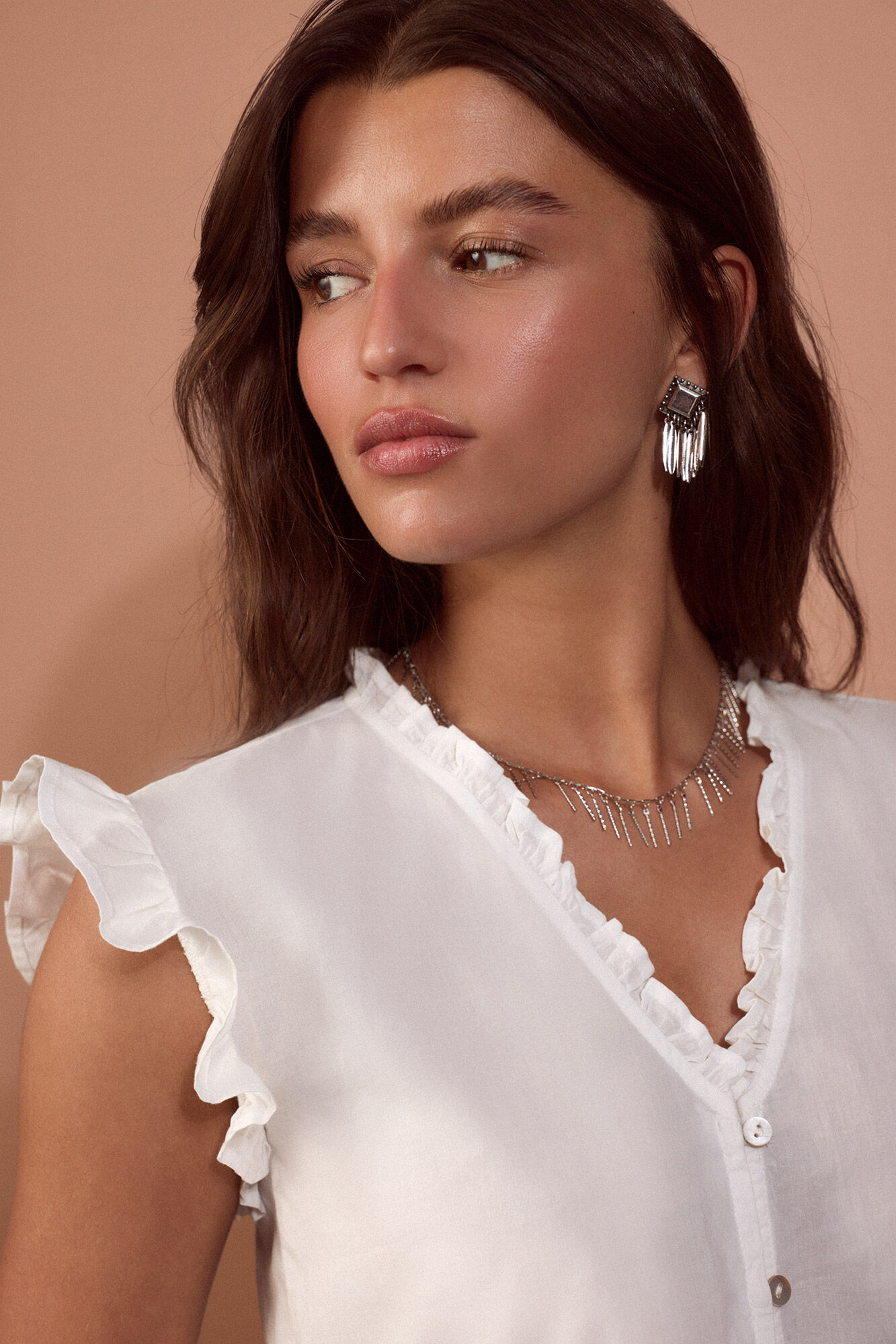 Slowlove Blusa fluida rom&aacute;ntica