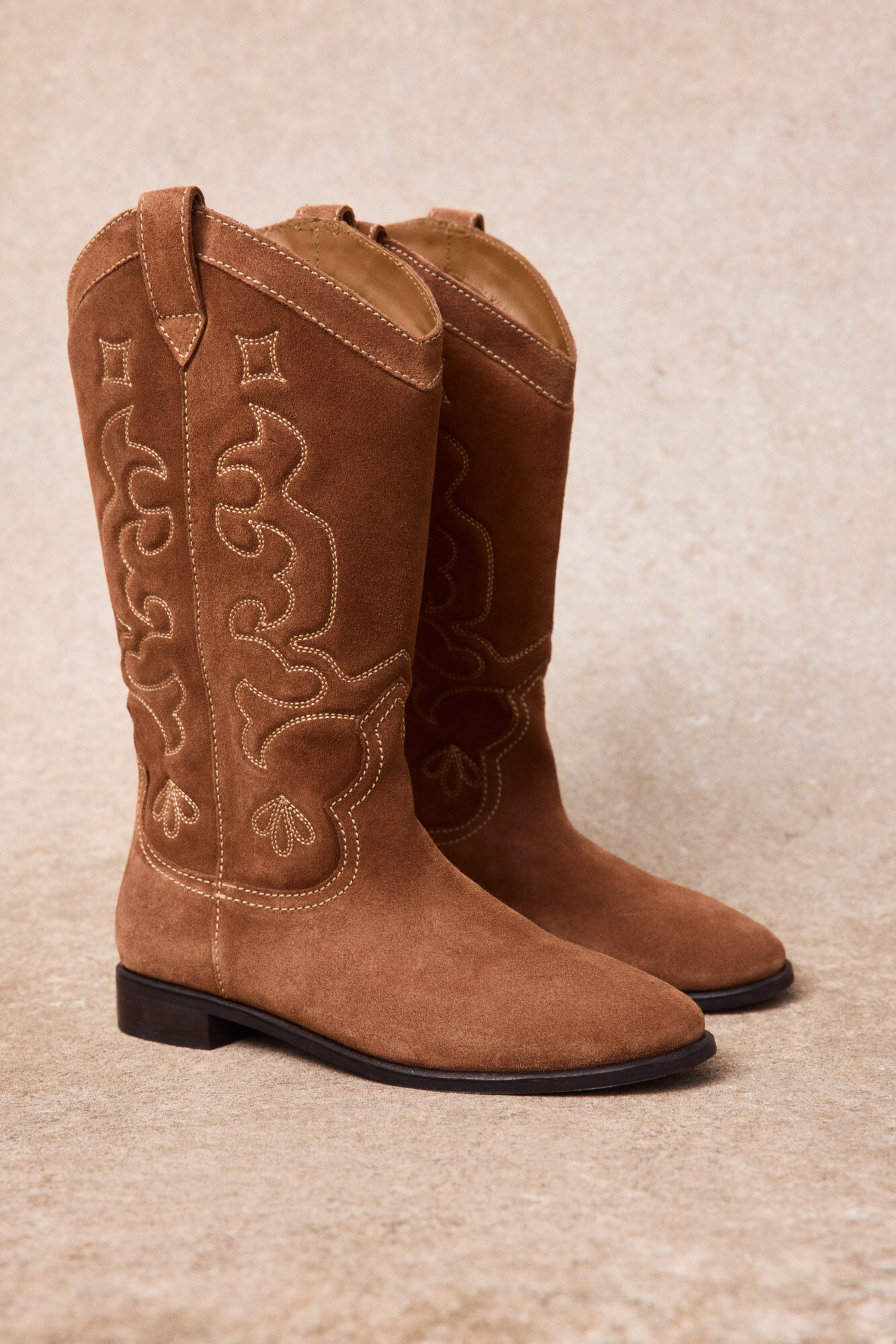 Slowlove Bota piel pespuntes
