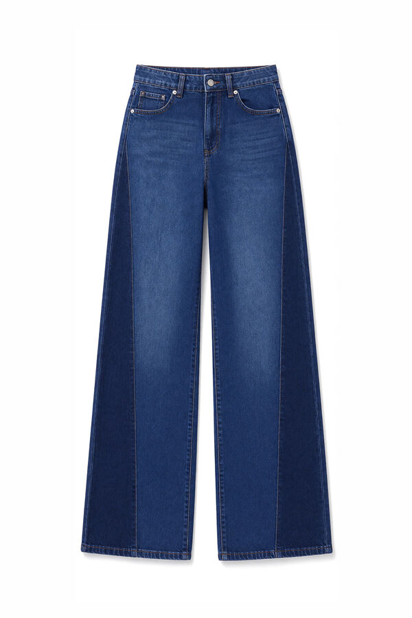 Slowlove Jeans contrastes Azul