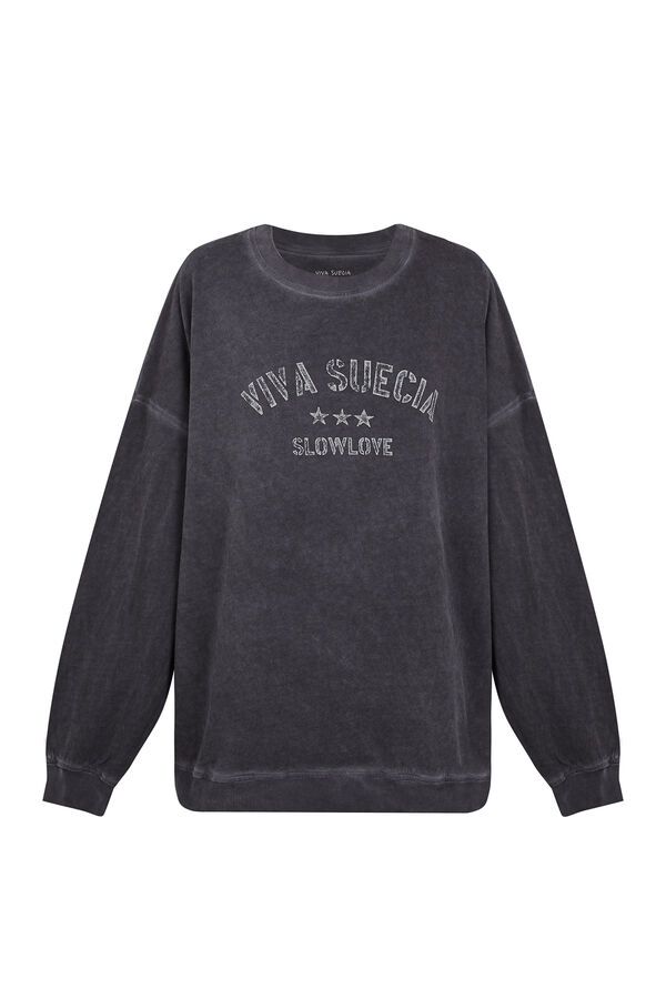 Slowlove Sudadera Viva Suecia Gris