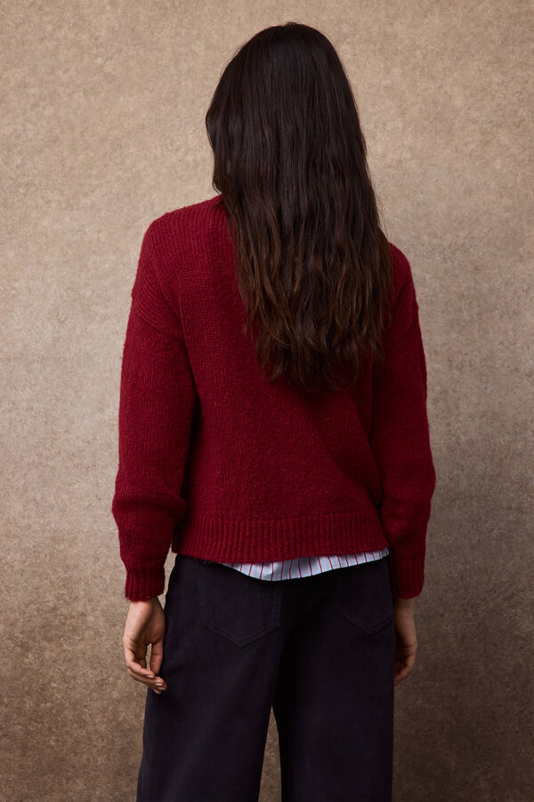 Slowlove Jersey b&aacute;sico Rojo