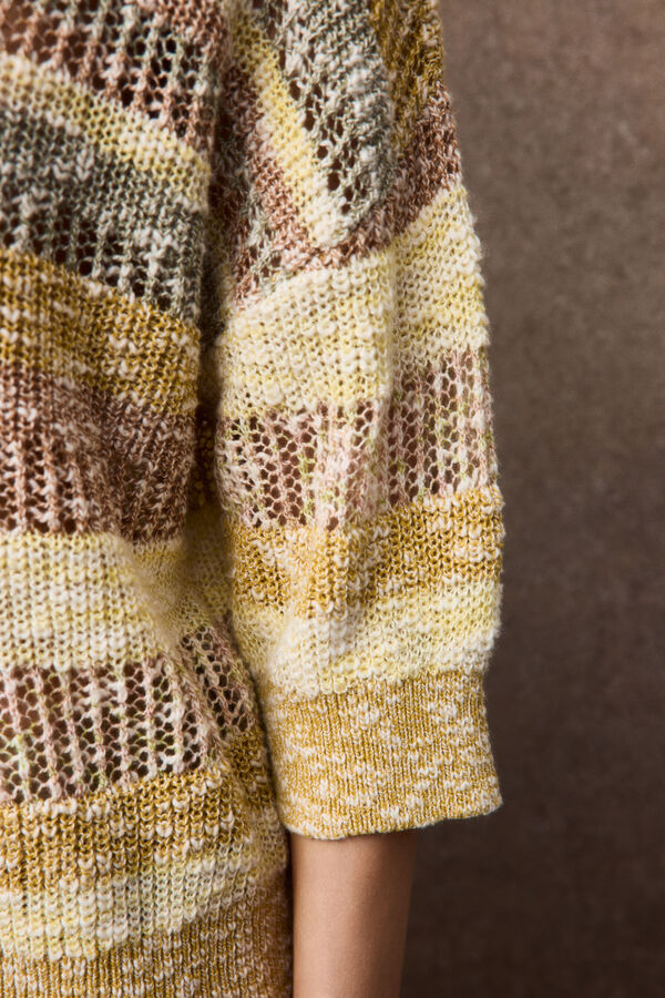 Slowlove Jersey pico multicolor Amarillo