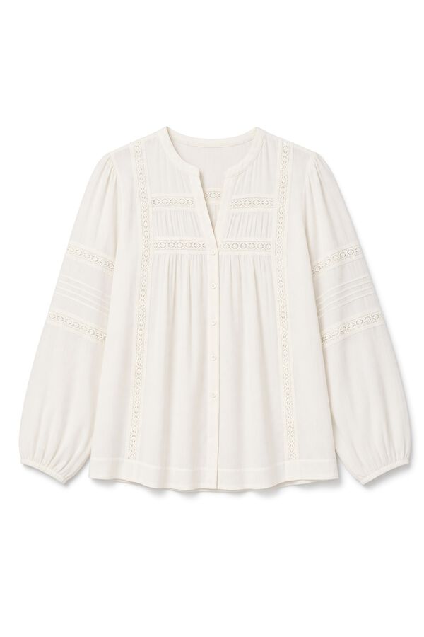 Slowlove Blusa rom&aacute;ntica Marfil