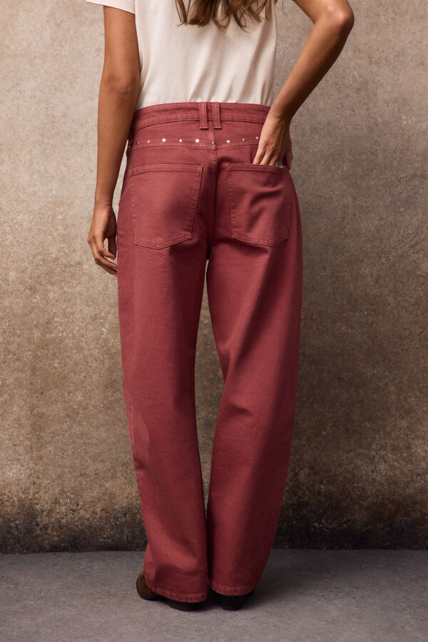 Slowlove Jeans Tachas Coral