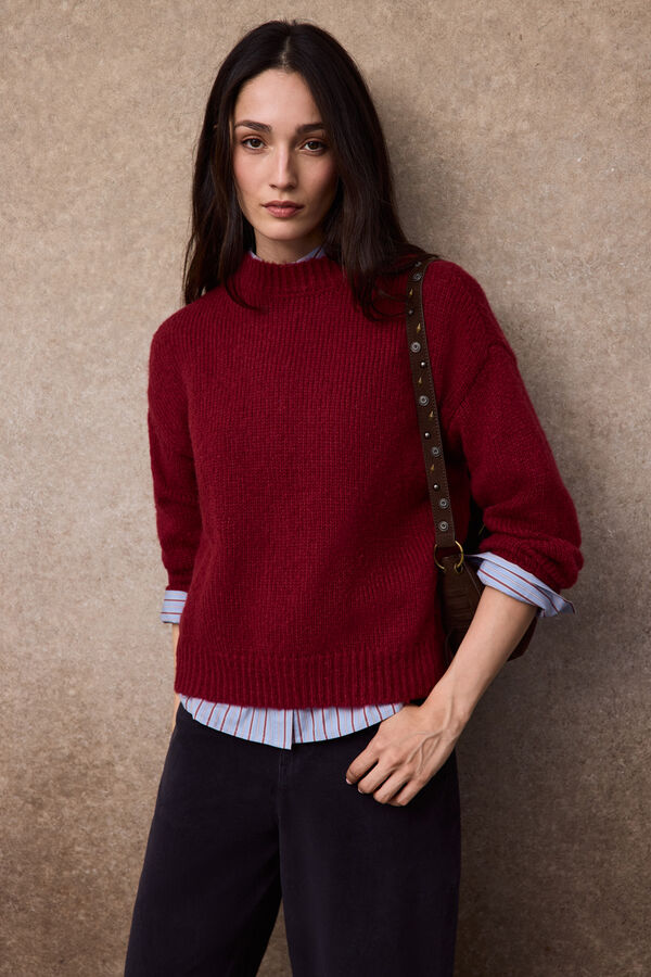 Slowlove Jersey b&aacute;sico Rojo