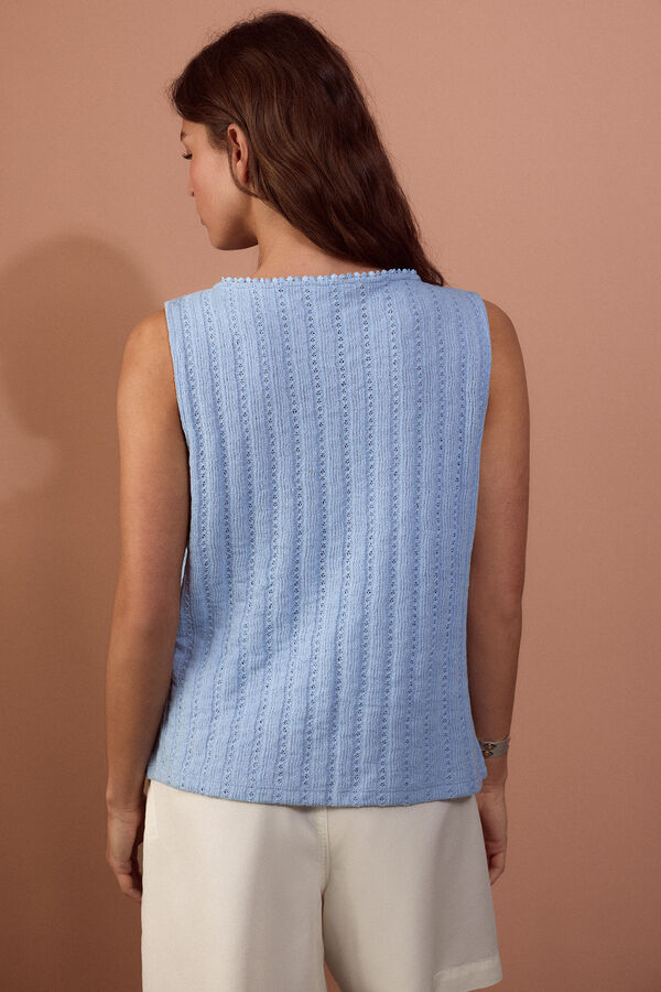 Slowlove Chaleco lazos Azul