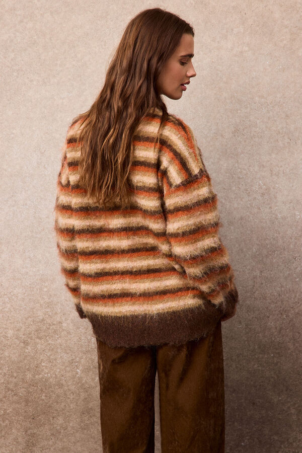 Slowlove Jersey punto cepillado Camel