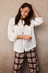 Slowlove Blusa rom&aacute;ntica Marfil