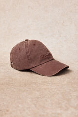 Slowlove Gorra lavada bordado Granate
