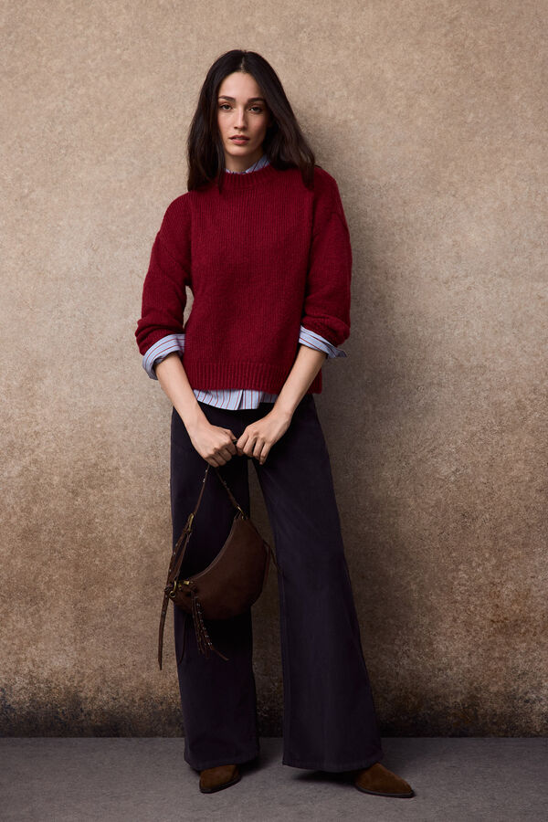 Slowlove Jersey b&aacute;sico Rojo