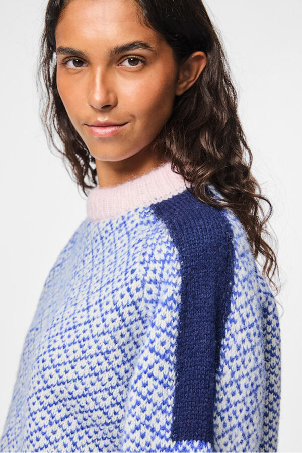 Pieces Jersey punto azul