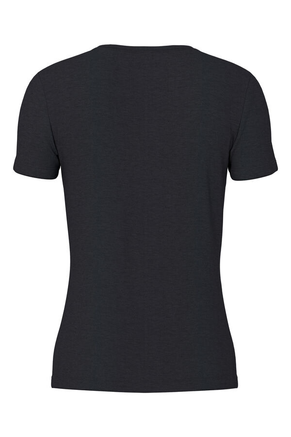 Pieces Camiseta b&aacute;sica negro