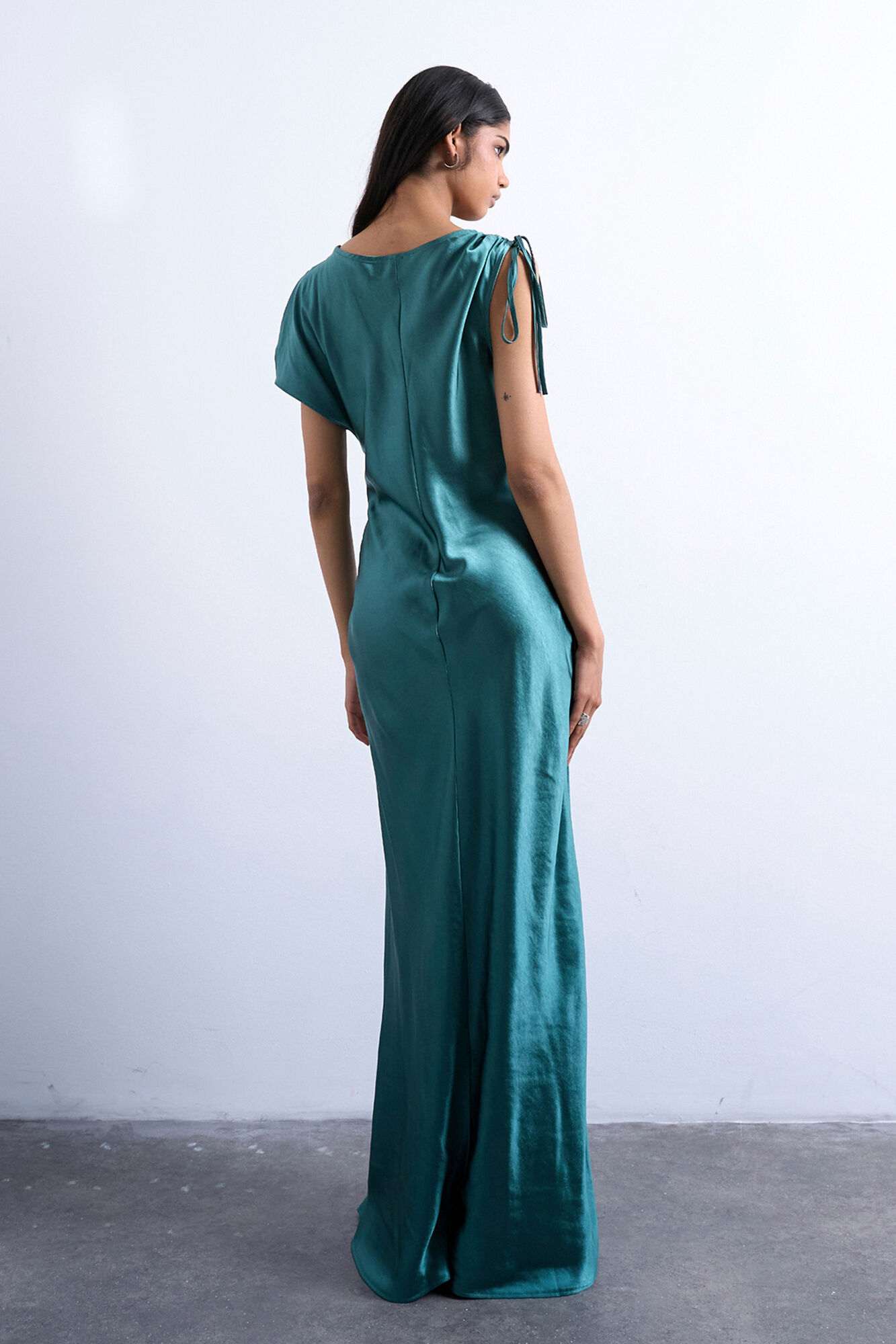 Topshop Vestido largo de manga corta