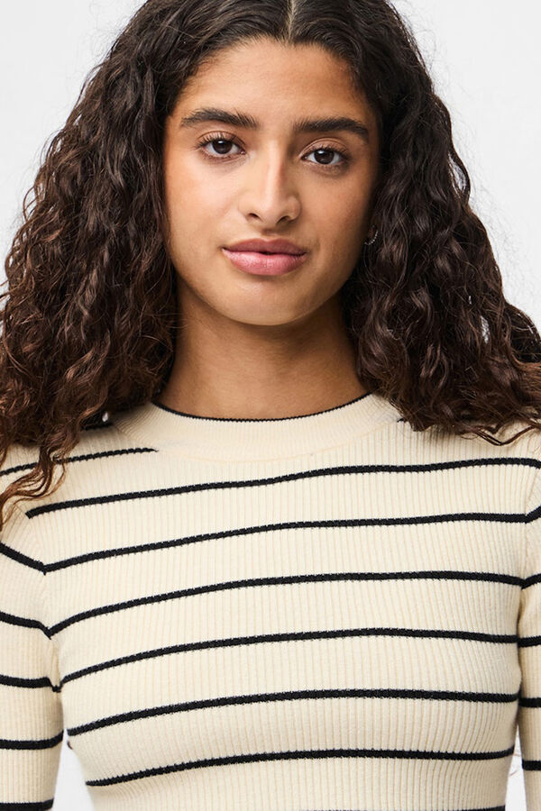 Pieces Jersey fino ajustado gris