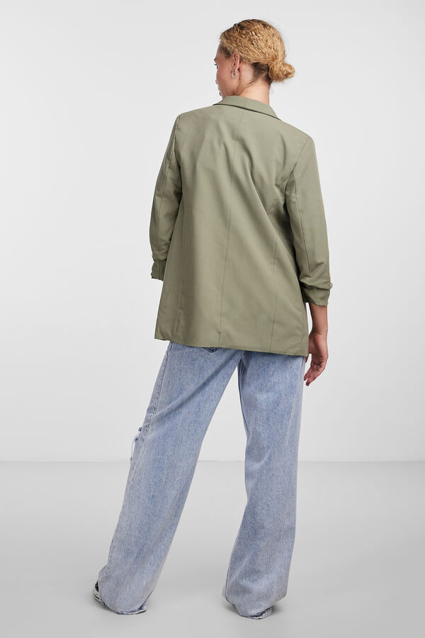 Pieces Blazer con mangas 3/4 verde