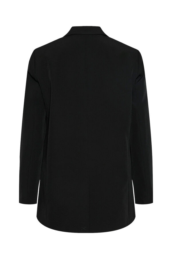 Pieces Blazer b&aacute;sica negro