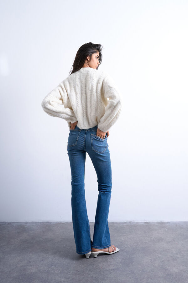 Topshop Jeans flared fit azul