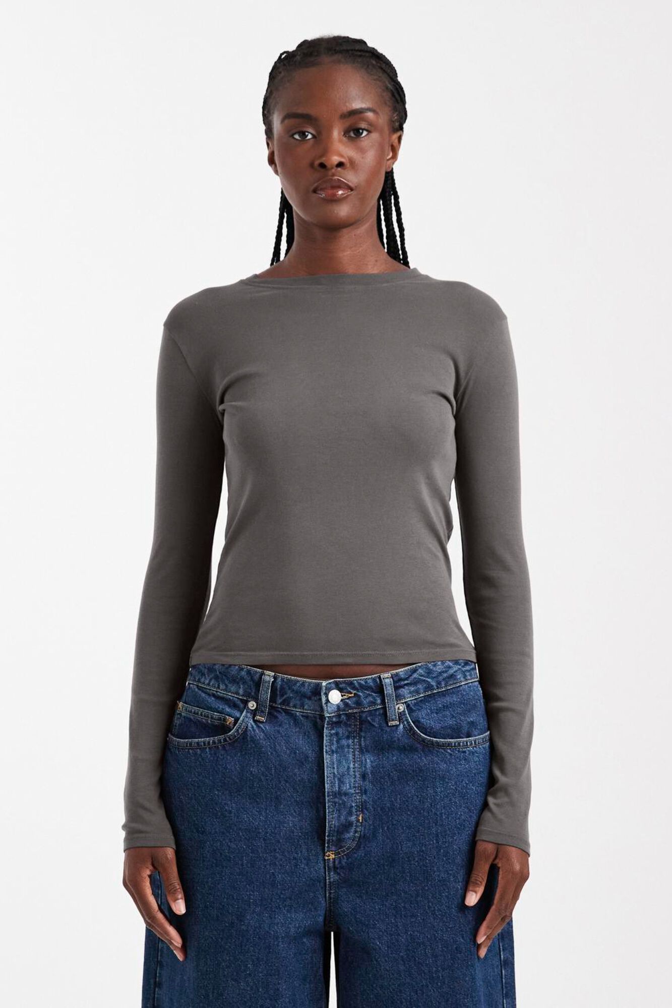 Topshop Camiseta manga larga algod&oacute;n