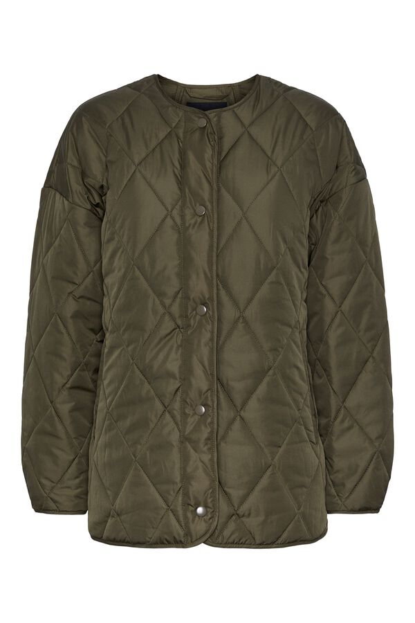 Pieces Chaqueta acolchada ligera verde