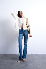 Topshop Jeans flared fit azul