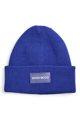 Pieces Gorro punto canal&eacute; etiqueta frontal azul