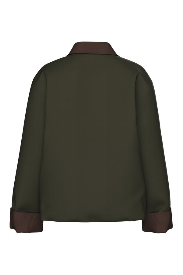 Pieces Chaqueta contraste verde