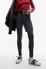 Topshop Jeans skinny de tiro alto negro