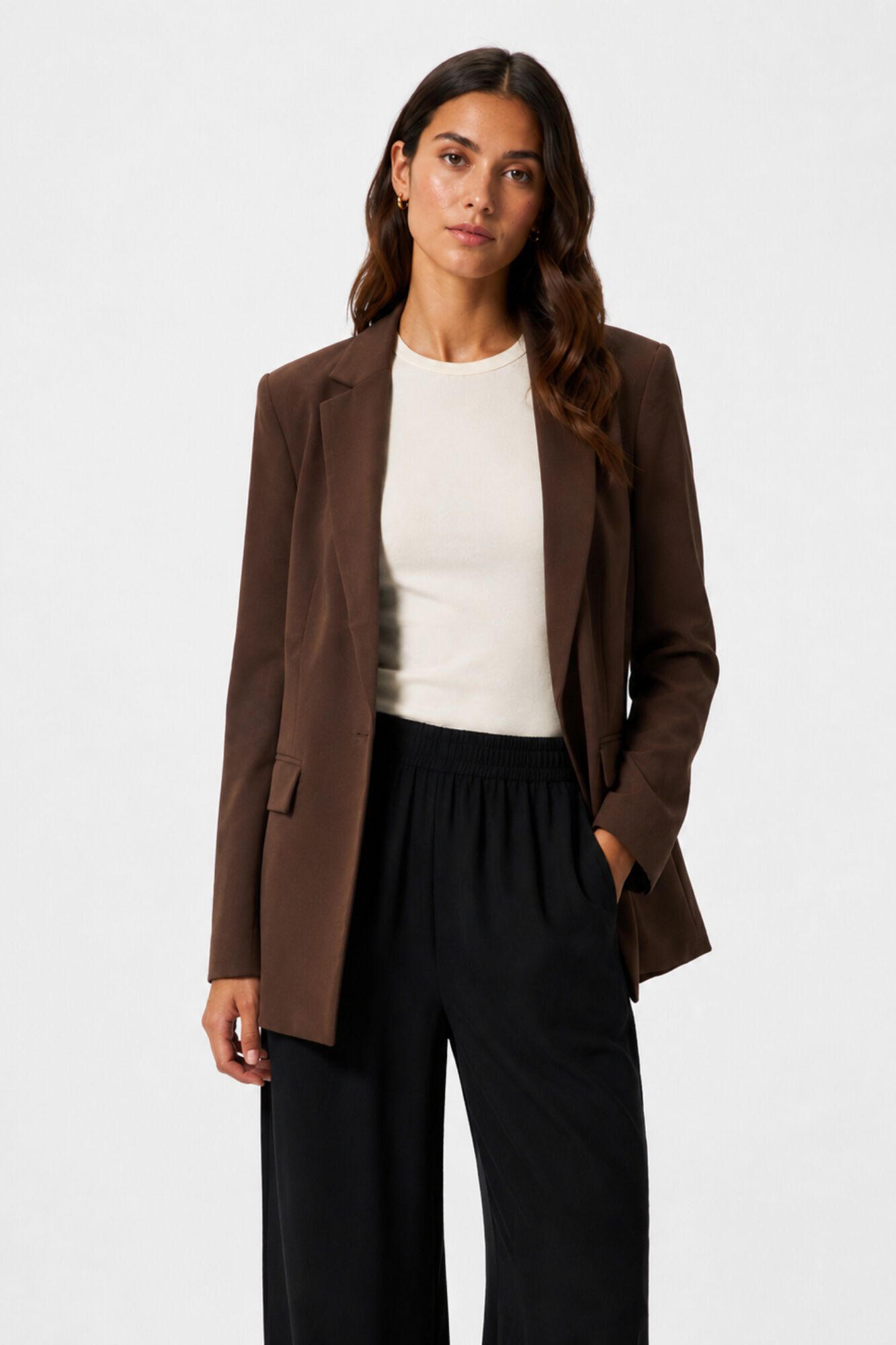 Pieces Blazer oversize sin botones