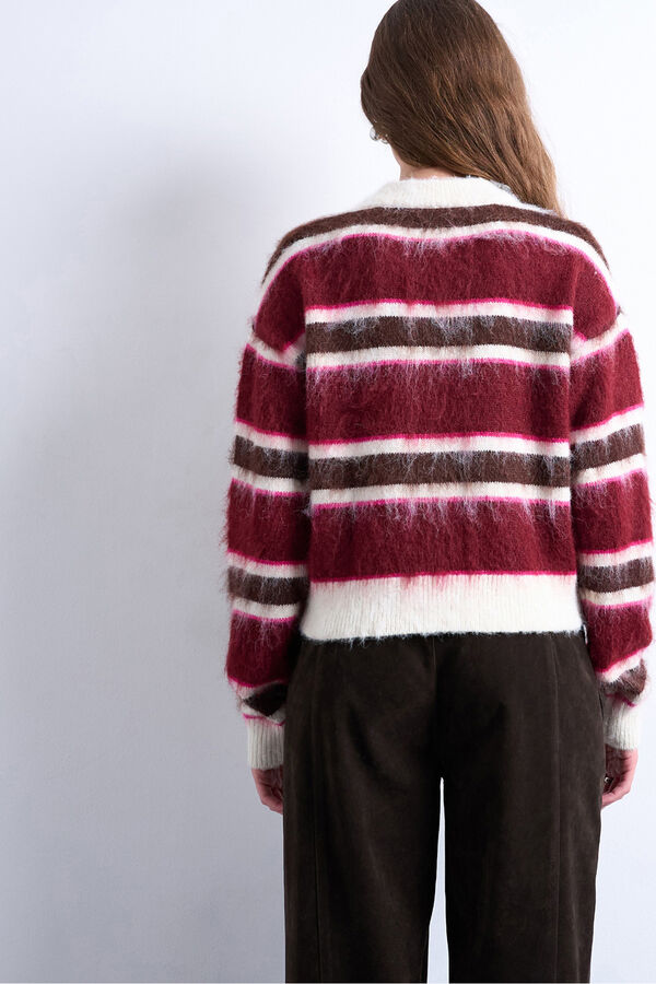 Topshop C&aacute;rdigan de manga larga rosa