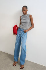 Topshop Jeans barrel fit azul