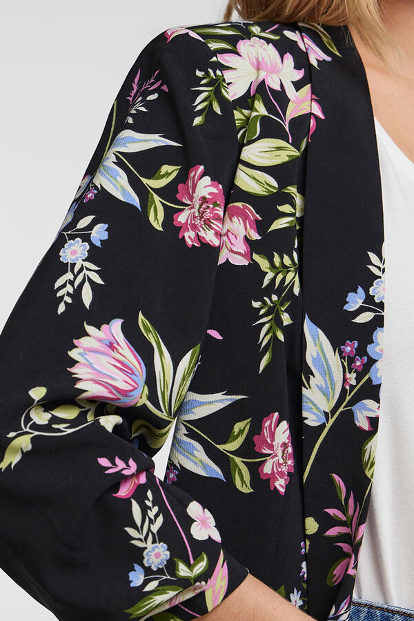 Pieces Blazer con mangas 3/4 negro