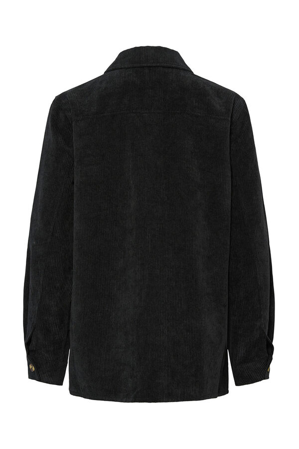 Pieces Camisa de pana negro
