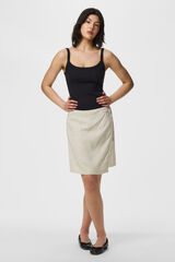 Pieces Falda corta tipo pareo gris