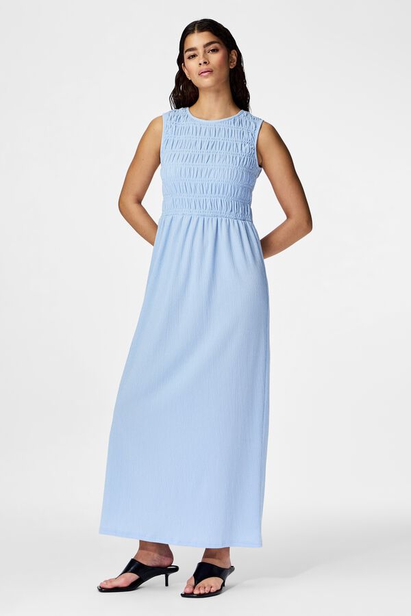 Pieces Vestido largo sin mangas azul