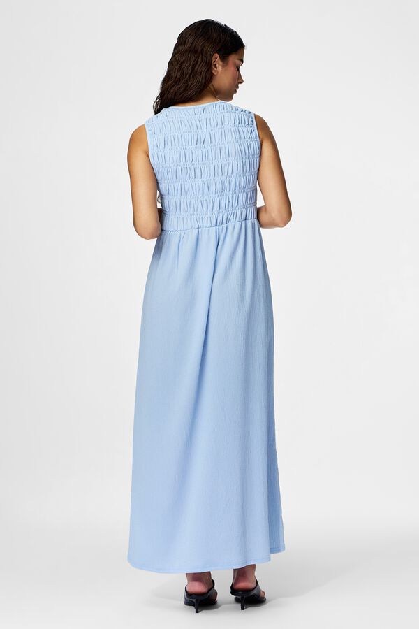 Pieces Vestido largo sin mangas azul