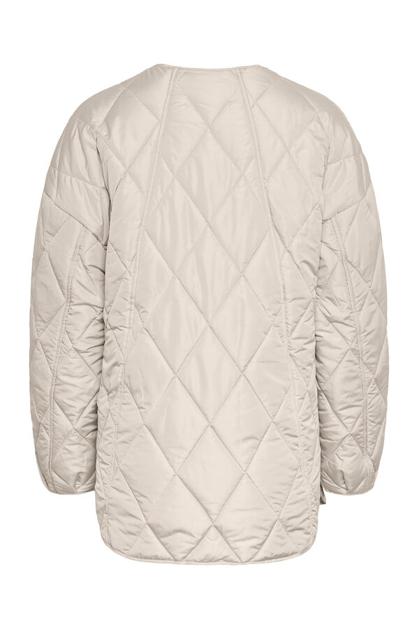 Pieces Chaqueta quilted botones gris
